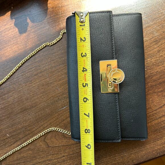 New TED BAKER London Bow Leather Crossbody Bag Chain Strap - Black - Picture 12 of 12